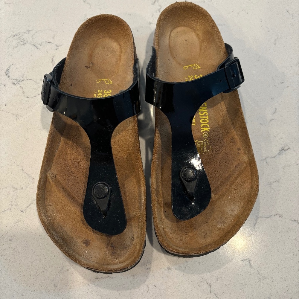 Birkenstock Women Black Patent Slip on